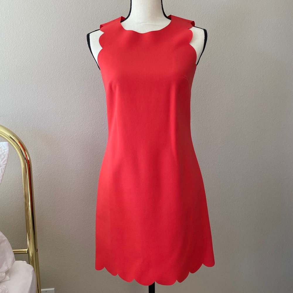 J Crew scalloped Mini Dress